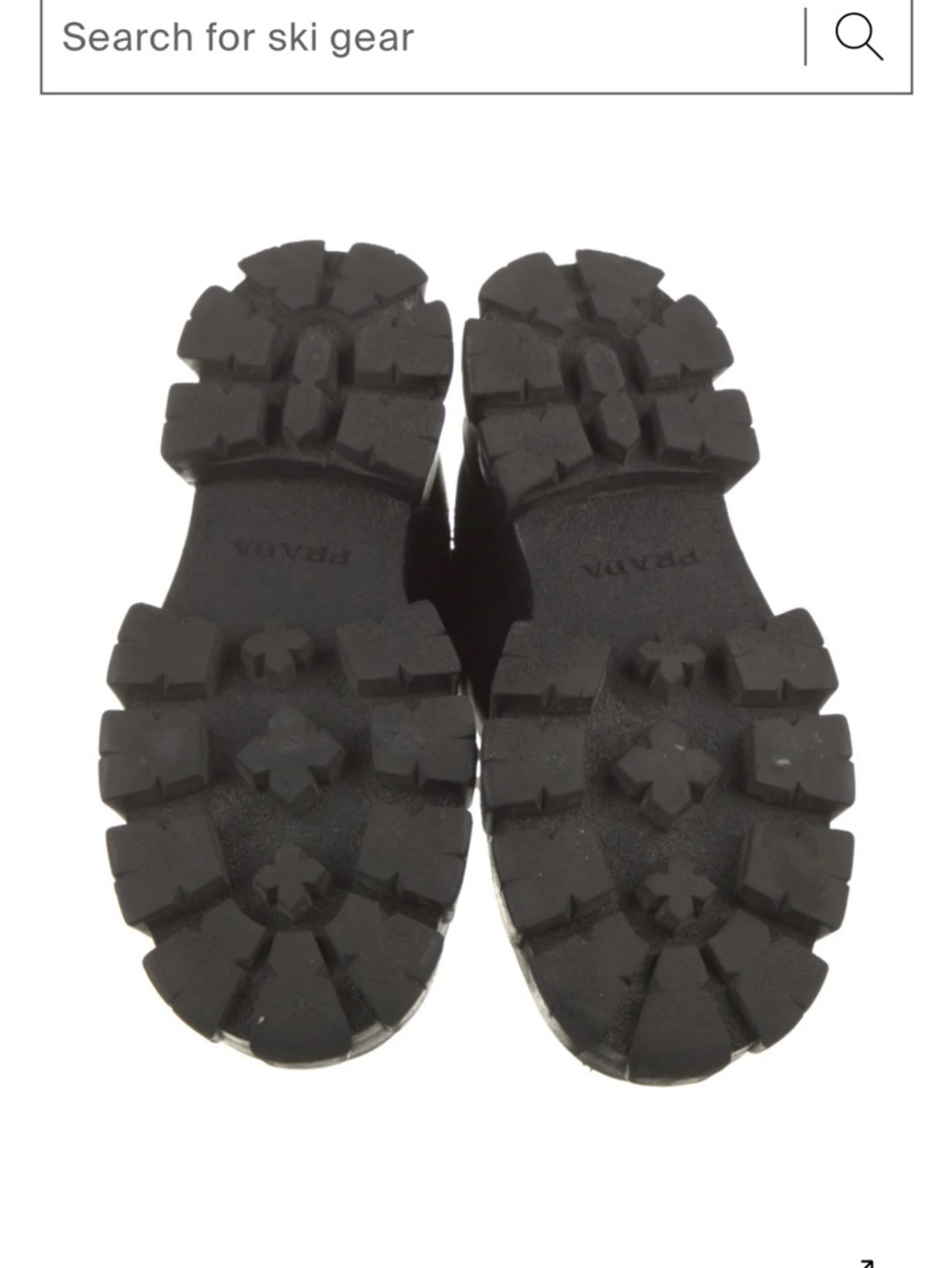 Prada Womens Black Leather Chukka Boots - Picture 4 of 4